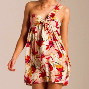 NWOT Billabong One Shoulder Mini Dress Tied Right